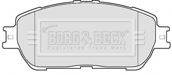 BORG & BECK Комплект тормозных колодок, дисковый тормоз BBP2121